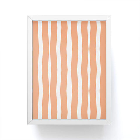 Lisa Argyropoulos Modern Lines Peach Framed Mini Art Print