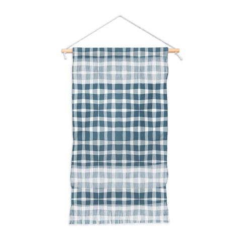 Lisa Argyropoulos Modern Plaid Blue Wall Hanging Portrait