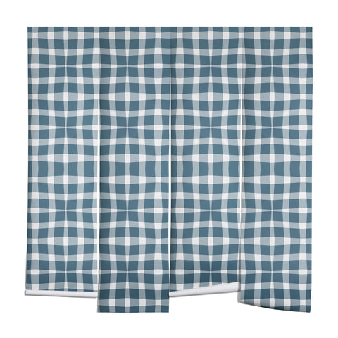 Lisa Argyropoulos Modern Plaid Blue Wall Mural