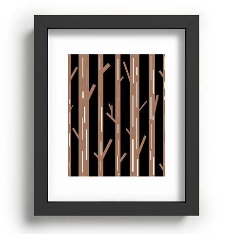 Lisa Argyropoulos Modern Trees Black Recessed Framing Rectangle