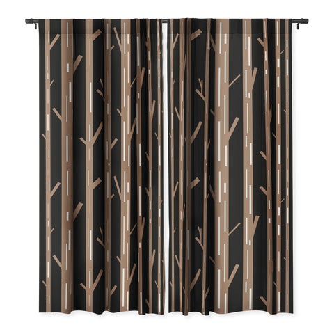 Lisa Argyropoulos Modern Trees Black Blackout Non Repeat