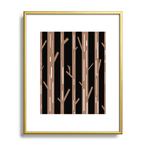 Lisa Argyropoulos Modern Trees Black Metal Framed Art Print