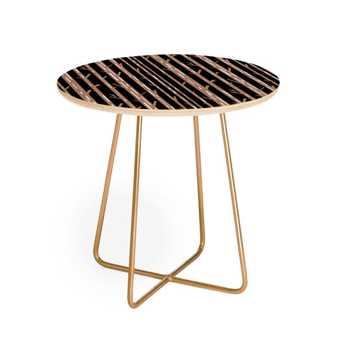 Lisa Argyropoulos Modern Trees Black Round Side Table