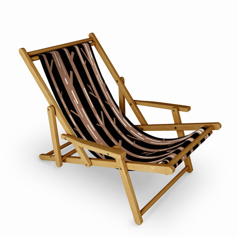 Lisa Argyropoulos Modern Trees Black Sling Chair