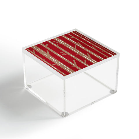 Lisa Argyropoulos Modern Trees Red Acrylic Box