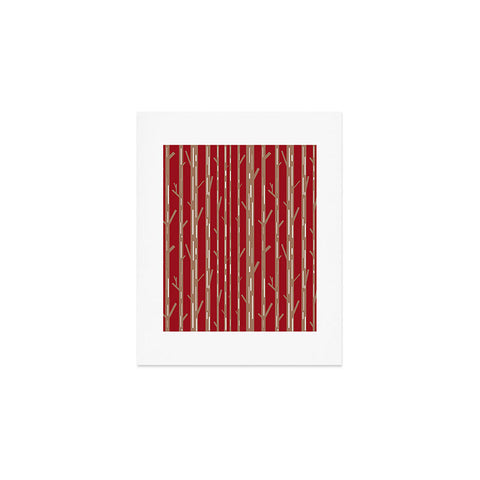 Lisa Argyropoulos Modern Trees Red Art Print