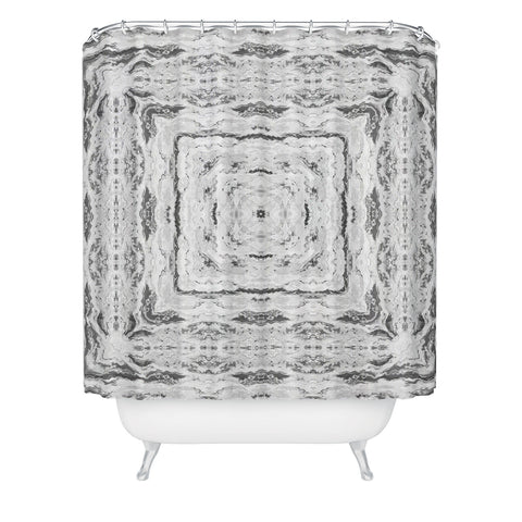 Lisa Argyropoulos Mono Melt Kaleido Shower Curtain