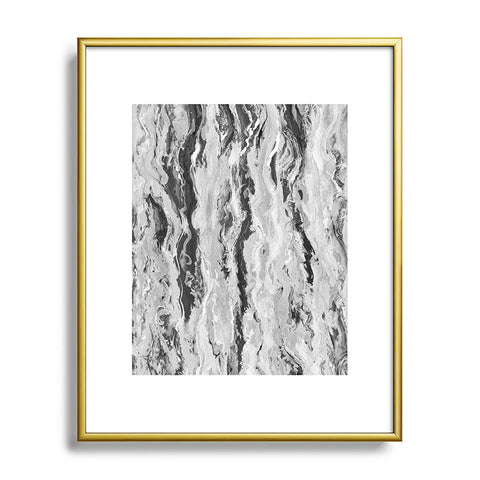 Lisa Argyropoulos Mono Melt Metal Framed Art Print
