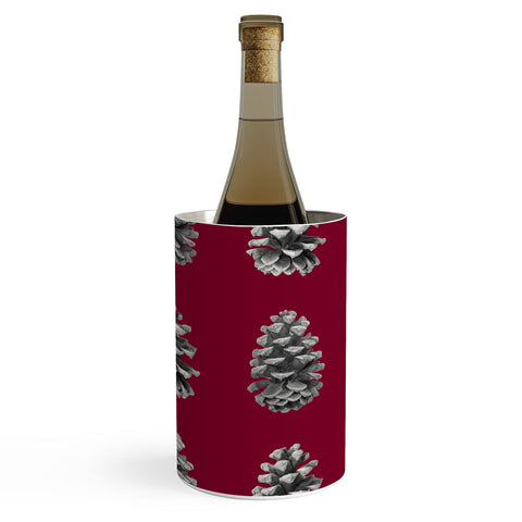 Lisa Argyropoulos Monochrome Pine Cones and Red Wine Chiller