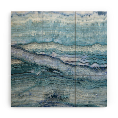 Lisa Argyropoulos Mystic Stone Aqua Blue Wood Wall Mural