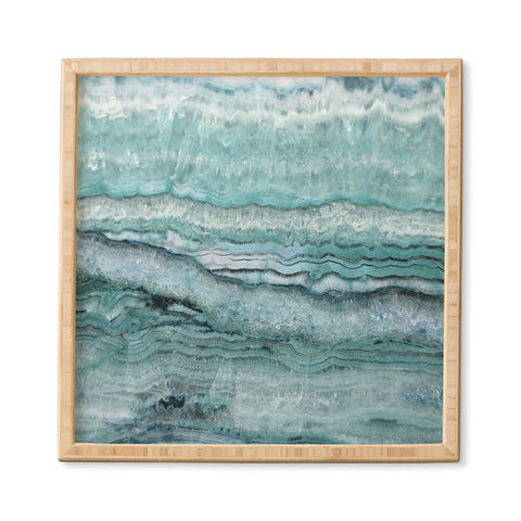 Lisa Argyropoulos Mystic Stone Aqua Teal Framed Wall Art