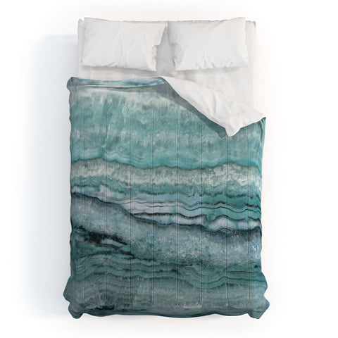 Lisa Argyropoulos Mystic Stone Aqua Teal Comforter