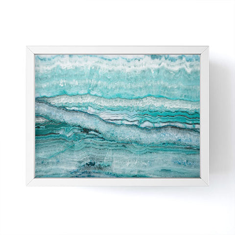 Lisa Argyropoulos Mystic Stone Aqua Teal Framed Mini Art Print