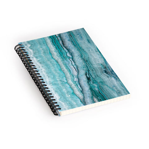 Lisa Argyropoulos Mystic Stone Aqua Teal Spiral Notebook