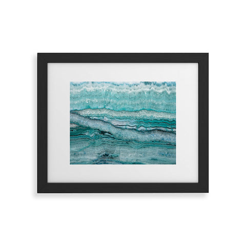 Lisa Argyropoulos Mystic Stone Aqua Teal Framed Art Print