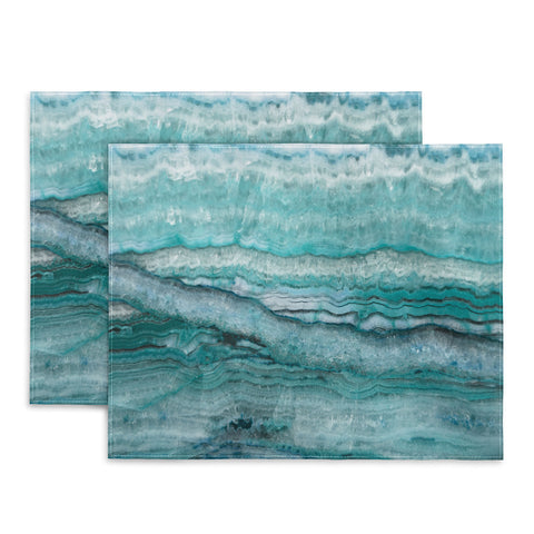Lisa Argyropoulos Mystic Stone Aqua Teal Placemat