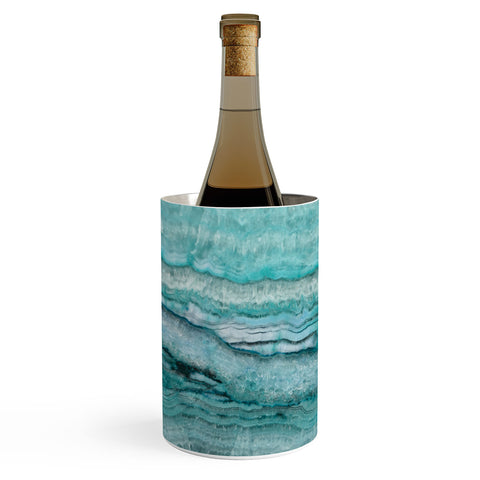 Lisa Argyropoulos Mystic Stone Aqua Teal Wine Chiller