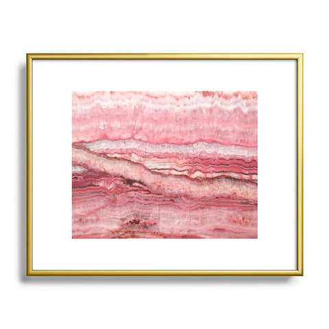 Lisa Argyropoulos Mystic Stone Blush Metal Framed Art Print