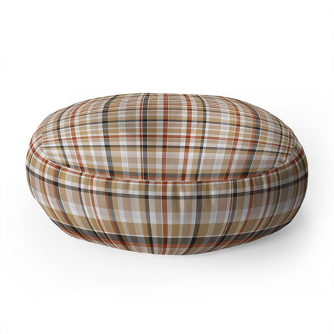 Lisa Argyropoulos Neutral Weave Floor Pillow Round