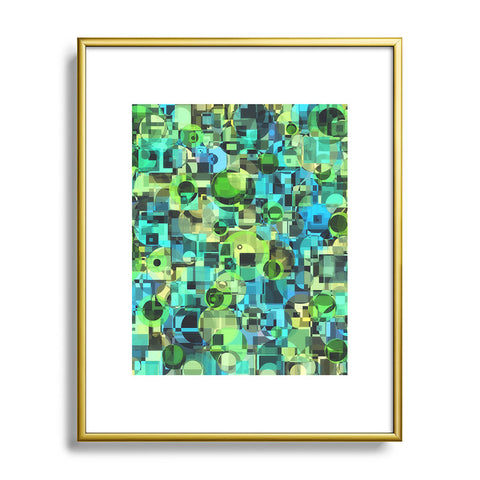 Lisa Argyropoulos Ocean Geo Metal Framed Art Print