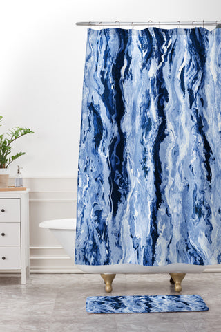 Lisa Argyropoulos Ocean Melt Shower Curtain And Mat