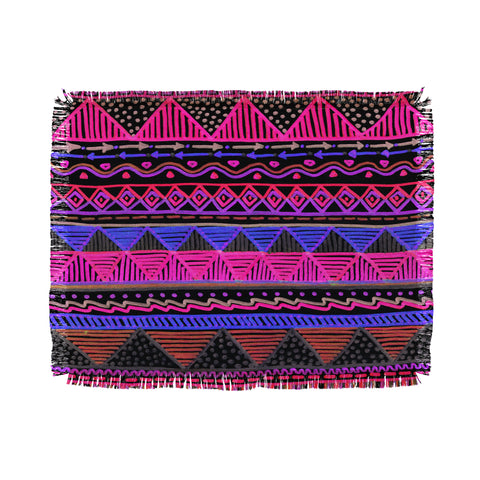 Lisa Argyropoulos Ocean T Neon Throw Blanket