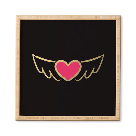 Lisa Argyropoulos On Golden Wings of Love Framed Wall Art