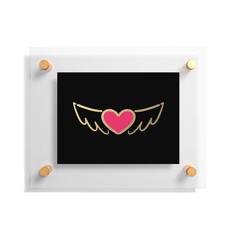 Lisa Argyropoulos On Golden Wings of Love Floating Acrylic Print