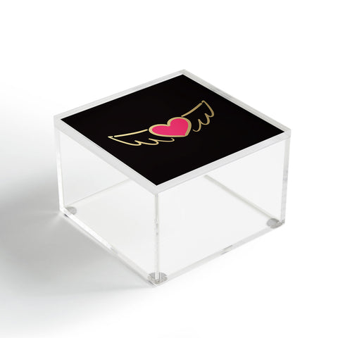 Lisa Argyropoulos On Golden Wings of Love Acrylic Box