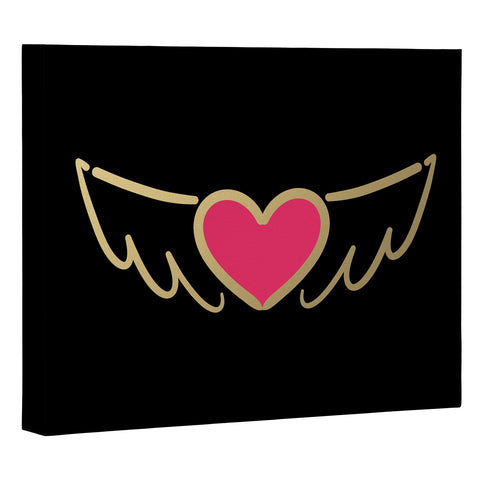 Lisa Argyropoulos On Golden Wings of Love Art Canvas