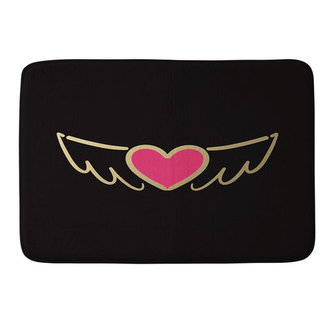 Lisa Argyropoulos On Golden Wings of Love Memory Foam Bath Mat