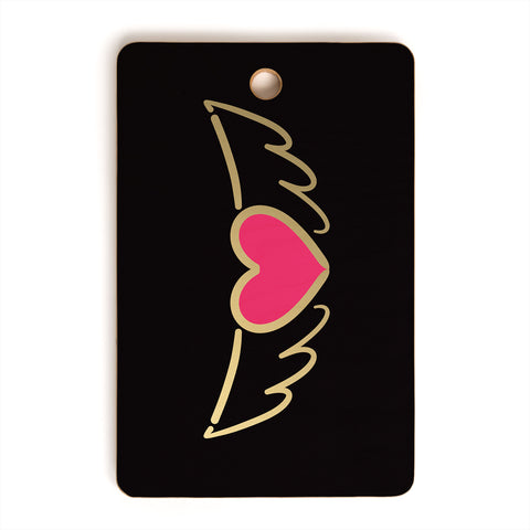 Lisa Argyropoulos On Golden Wings of Love Cutting Board Rectangle