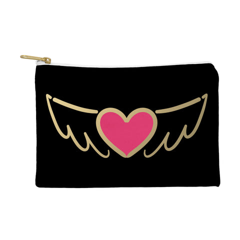 Lisa Argyropoulos On Golden Wings of Love Pouch
