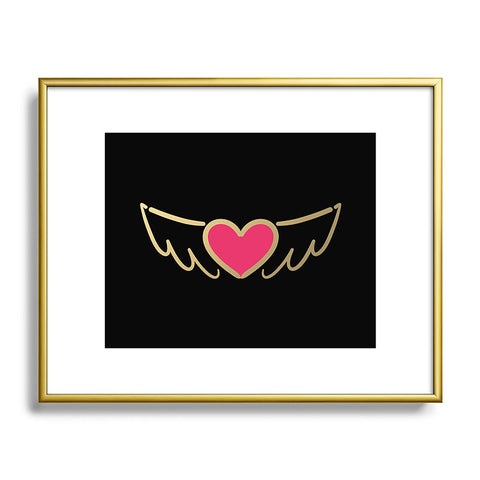 Lisa Argyropoulos On Golden Wings of Love Metal Framed Art Print