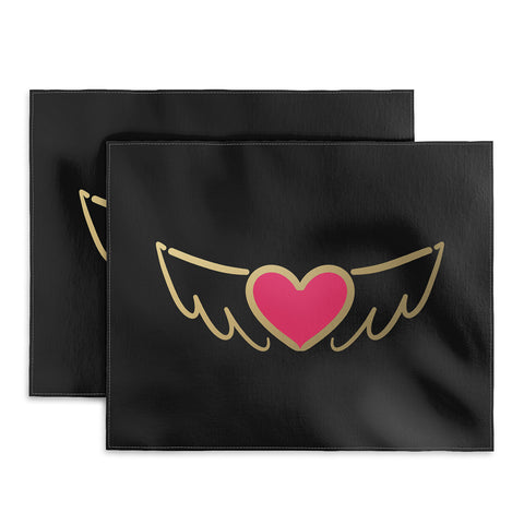 Lisa Argyropoulos On Golden Wings of Love Placemat