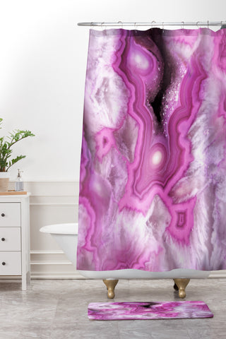 Lisa Argyropoulos Orchid Kiss Stone Shower Curtain And Mat