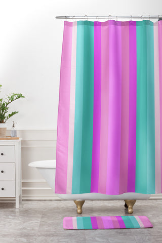 Lisa Argyropoulos Paradise Punch Shower Curtain And Mat