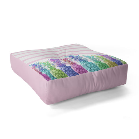 Lisa Argyropoulos Pastel Jungle Floor Pillow Square