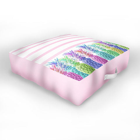 Lisa Argyropoulos Pastel Jungle Outdoor Floor Cushion