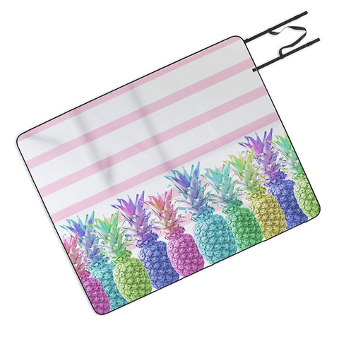 Lisa Argyropoulos Pastel Jungle Picnic Blanket