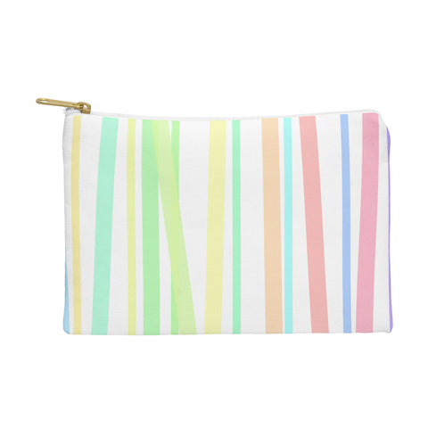 Lisa Argyropoulos Pastel Rainbow Stripes Pouch