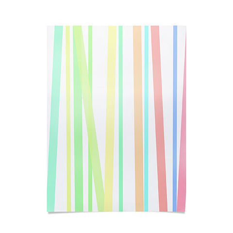 Lisa Argyropoulos Pastel Rainbow Stripes Poster