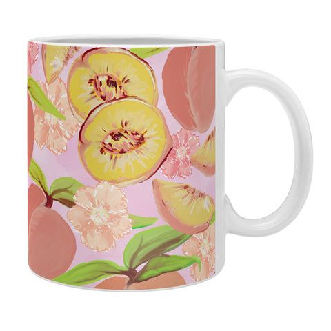 Lisa Argyropoulos Peaches On Pink Coffee Mug