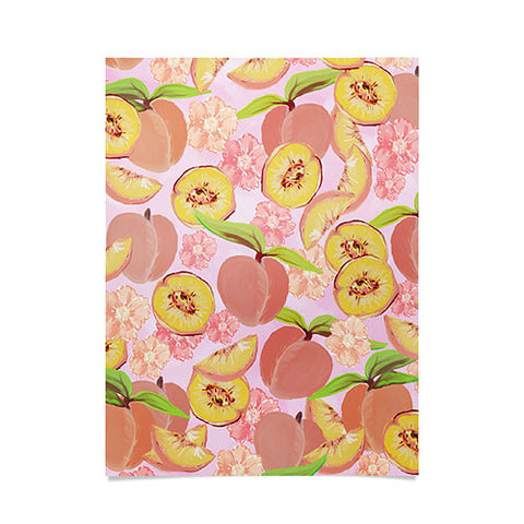 Lisa Argyropoulos Peaches On Pink Poster