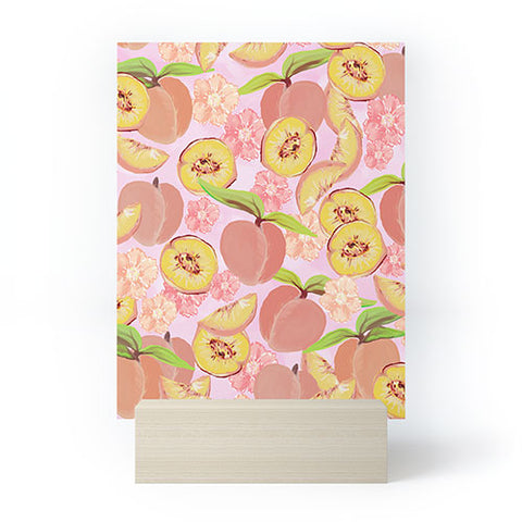 Lisa Argyropoulos Peaches On Pink Mini Art Print