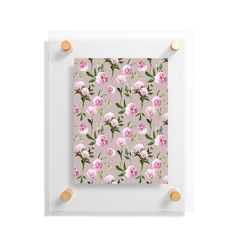 Lisa Argyropoulos Peonies in Her Dreams Mocha Floating Acrylic Print