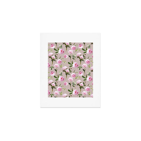 Lisa Argyropoulos Peonies in Her Dreams Mocha Art Print