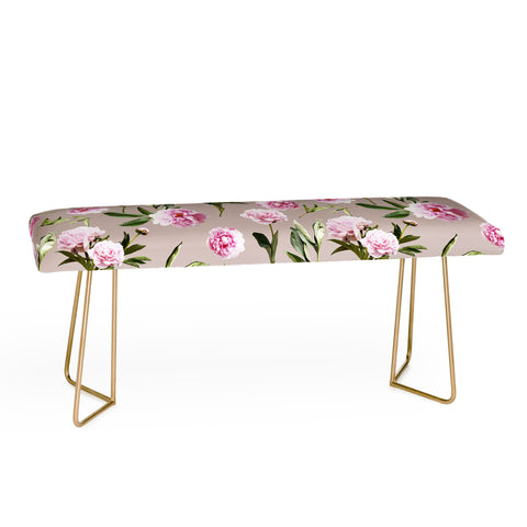 Lisa Argyropoulos Peonies in Her Dreams Mocha Bench