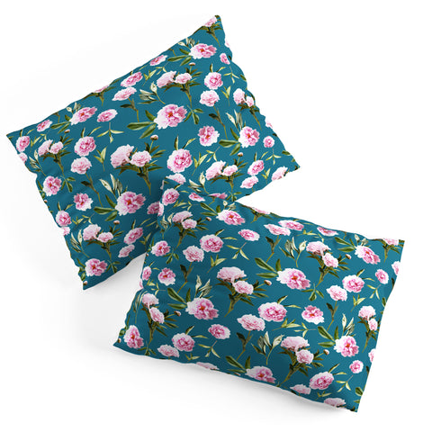 Lisa Argyropoulos Peonies in Her Dreams Teal Pillow Shams