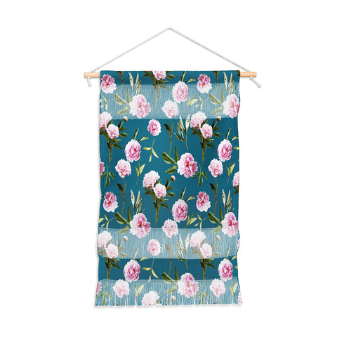Lisa Argyropoulos Peonies in Her Dreams Teal Wall Hanging Portrait